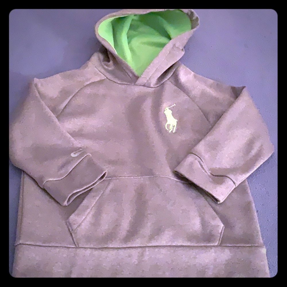 Boys RL grey hoodie sweatshirt